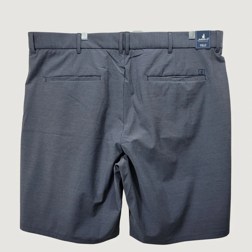 Johnnie-O Mulligan Performance Shorts High Tide Blue Mens 44 Big & Tall Golf NEW